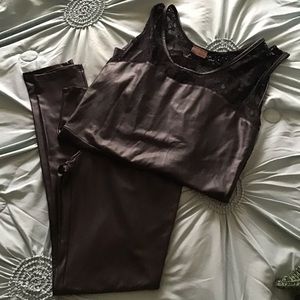 Faux leather set